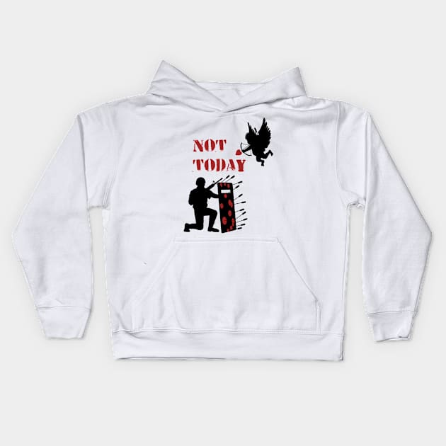 Not Today Kids Hoodie by SPACE ART & NATURE SHIRTS 